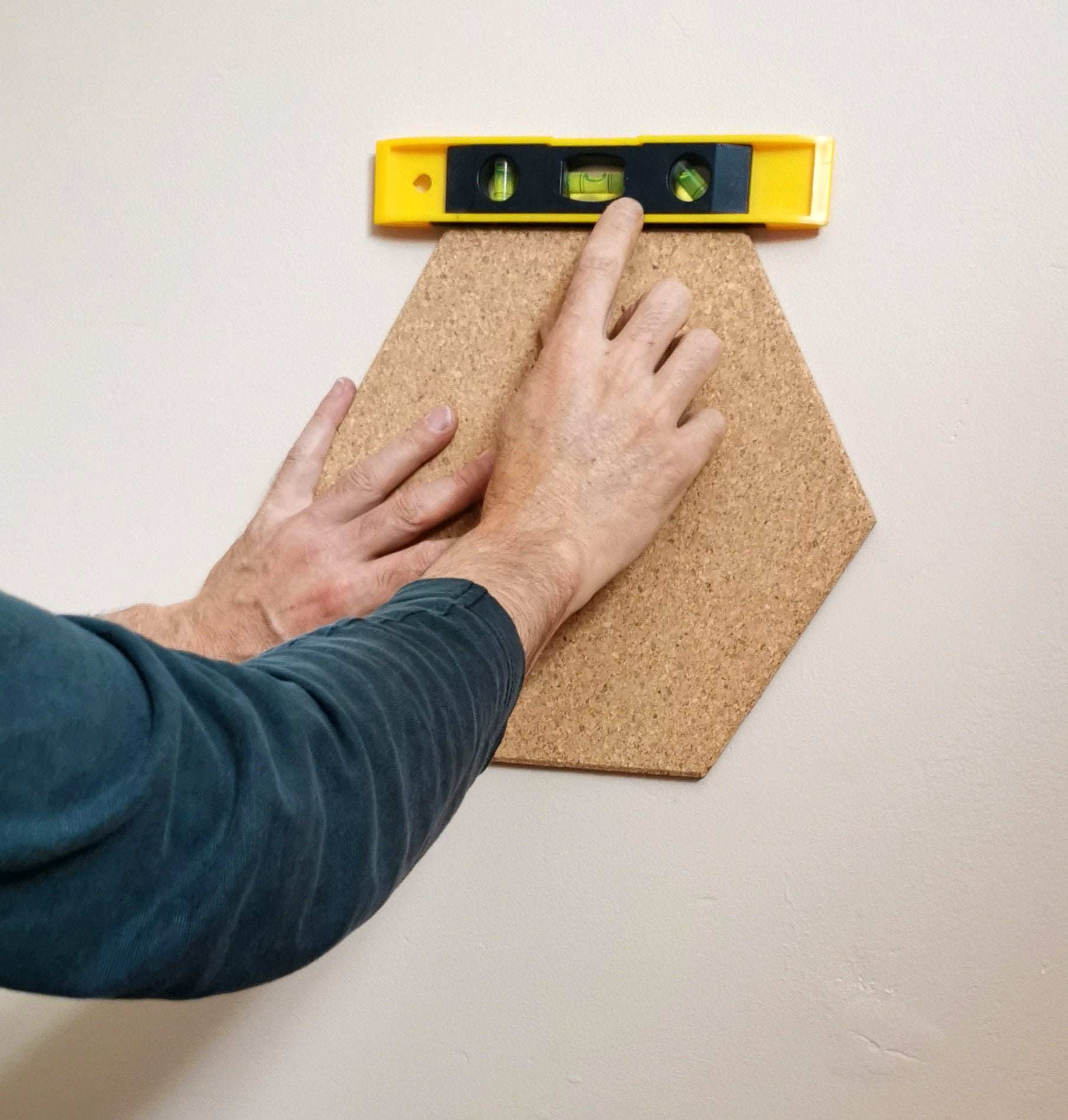 Hexagon Cork Notice Board Self Adhesive Wall Tiles - Image 2