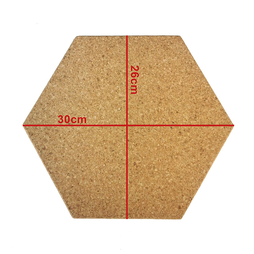 Hexagon Cork Notice Board Self Adhesive Wall Tiles - Image 3