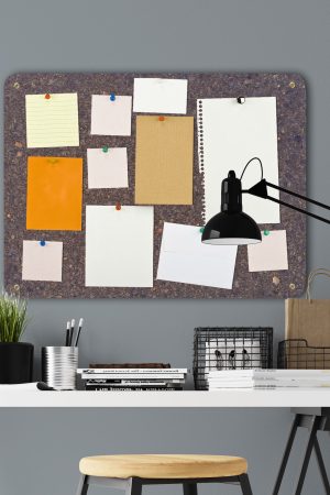 Large Cork Notice & Memo Board | Dark | 600 x 450 x 15 mm