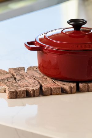 Twist Cork Fish Trivet