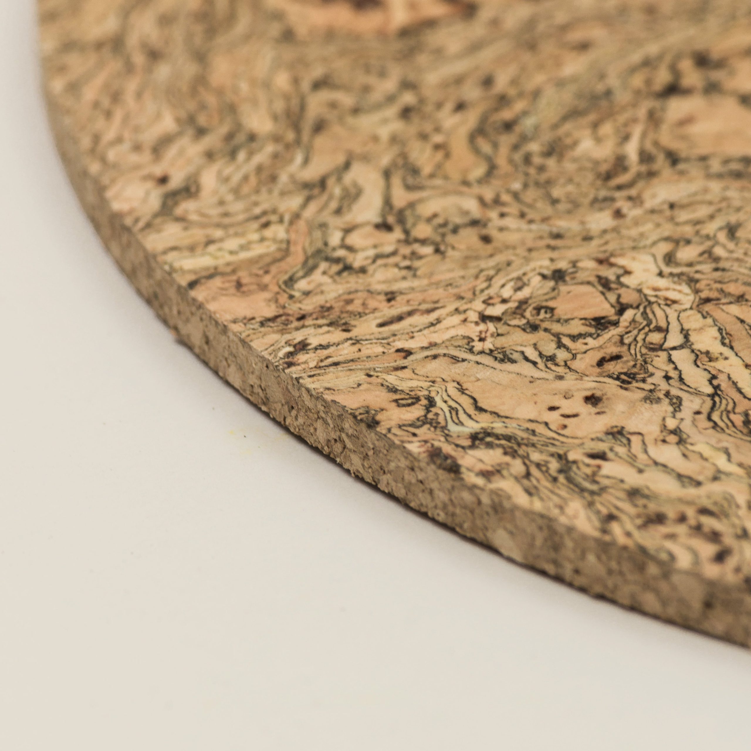 Set of 4 Cork Placemats | Twist Black | Round - Image 5
