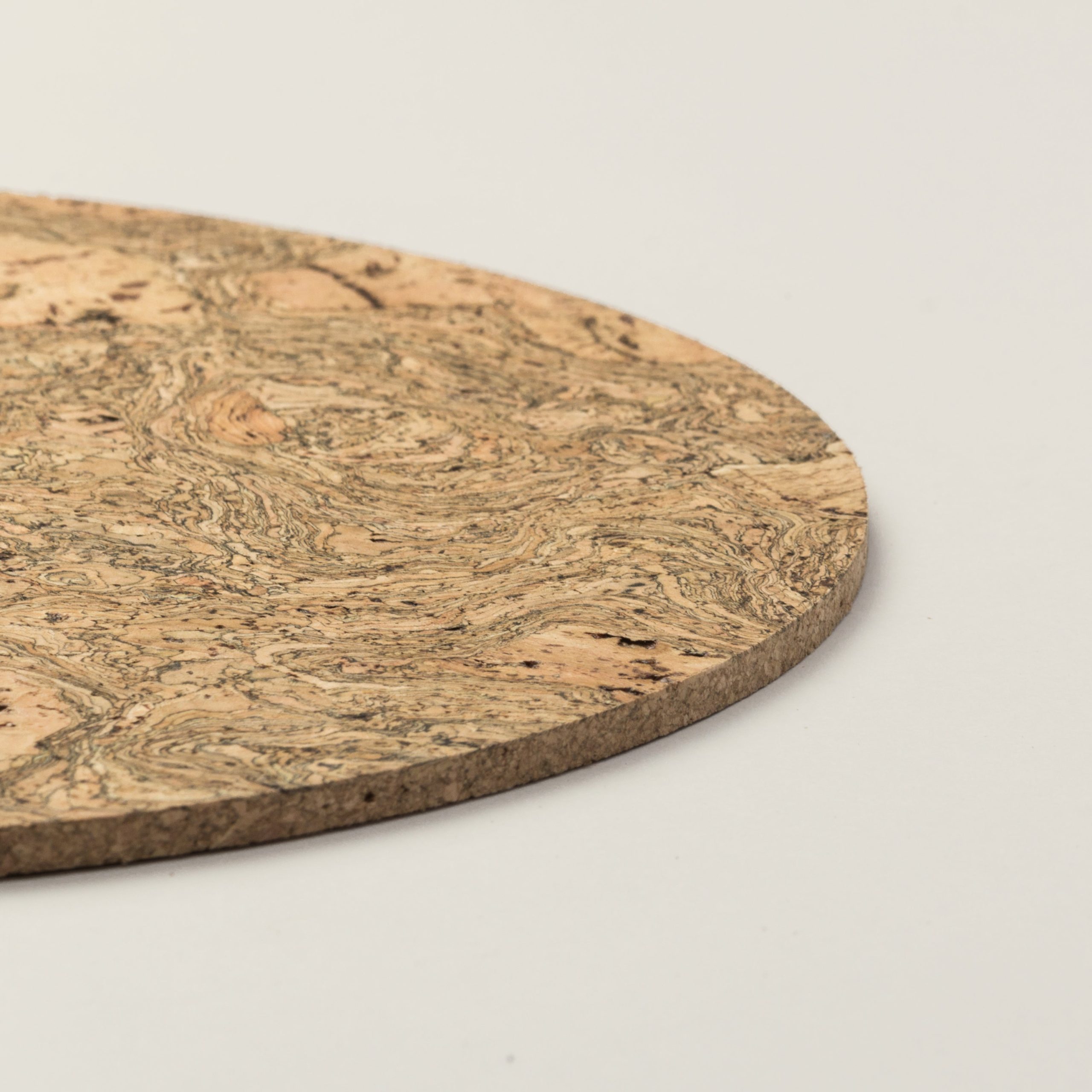 Cork Placemats | Twist Black | Round - Image 4